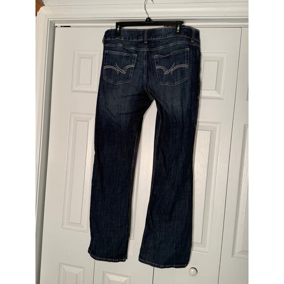 Wrangler Dark Wash Womens Bootcut Jeans Size 15x34 - Picture 2 of 9